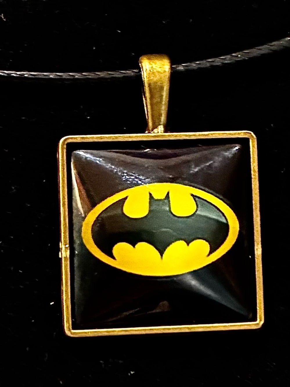 BATMAN INSPIRED NECKLACE square